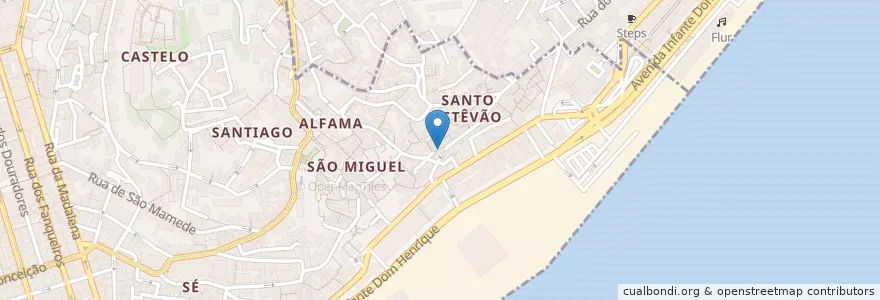 Mapa de ubicacion de O Galhardo en البرتغال, Lisboa, Grande Lisboa, لشبونة, Santa Maria Maior.