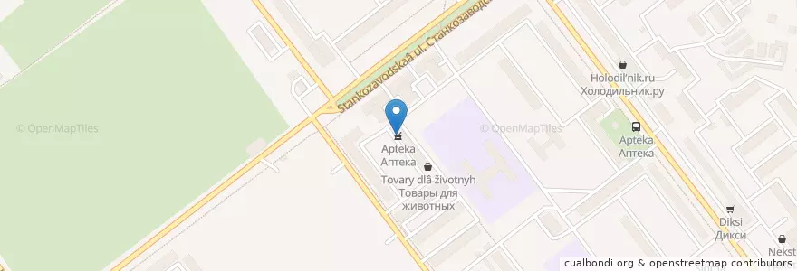 Mapa de ubicacion de Аптека en Rusia, Distrito Federal Central, Óblast De Riazán, Городской Округ Рязань.