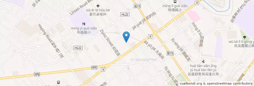 Mapa de ubicacion de NU Pasta en 타이완, 타이완성, 화롄현, 화롄 시.