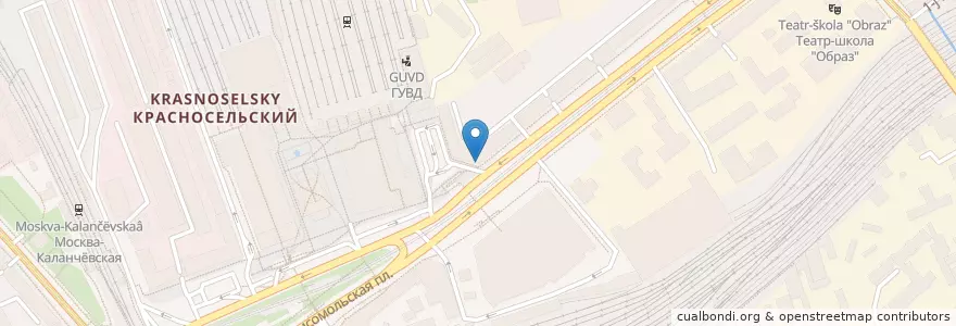 Mapa de ubicacion de Кафе Бистро en Russie, District Fédéral Central, Moscou, Центральный Административный Округ, Красносельский Район.