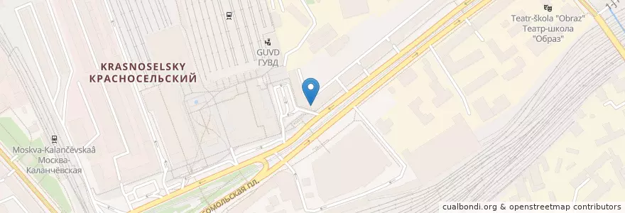 Mapa de ubicacion de Юнистрим en روسيا, Центральный Федеральный Округ, Москва, Центральный Административный Округ, Красносельский Район.