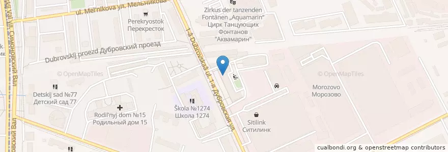 Mapa de ubicacion de А-медик en Russia, Distretto Federale Centrale, Москва, Юго-Восточный Административный Округ, Южнопортовый Район.