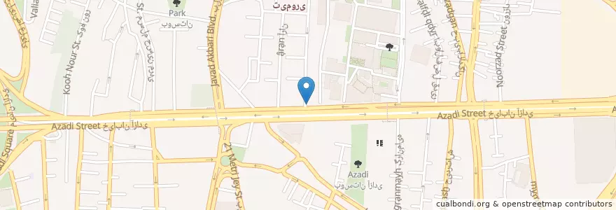 Mapa de ubicacion de بانک اقتصاد نوین en Иран, Тегеран, شهرستان تهران, Тегеран, بخش مرکزی شهرستان تهران.