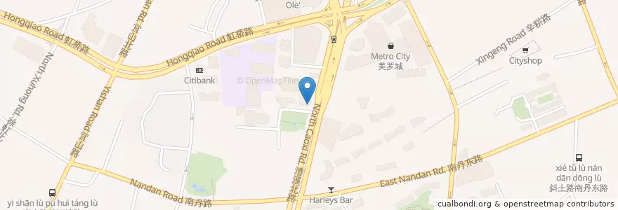 Mapa de ubicacion de HSBC en Cina, Shanghai, Distretto Di Xuhui.
