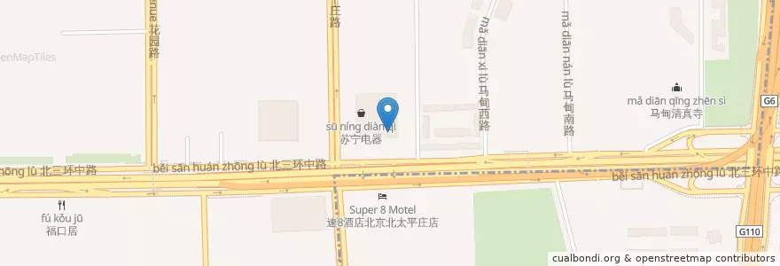 Mapa de ubicacion de 中国光大银行 en Chine, Pékin, Hebei, 海淀区.