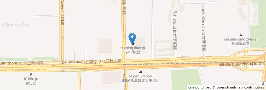 Mapa de ubicacion de 招商银行 en China, Beijing, Hebei, 海淀区.