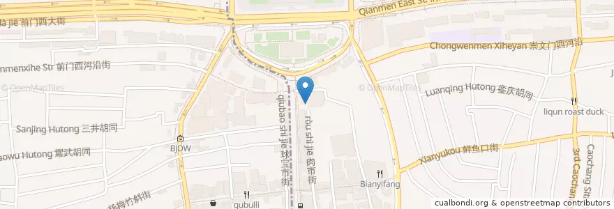 Mapa de ubicacion de CoCo都可茶饮 en الصين, بكين, خبي, 东城区.