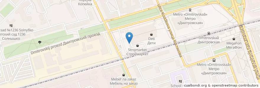 Mapa de ubicacion de Гренка en Rusia, Центральный Федеральный Округ, Москва, Северный Административный Округ, Тимирязевский Район.