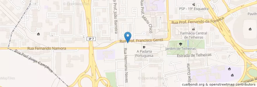 Mapa de ubicacion de Caixa Geral de Depósitos en 葡萄牙, Área Metropolitana De Lisboa, Lisboa, Grande Lisboa, 里斯本, Lumiar.