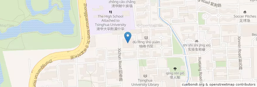 Mapa de ubicacion de 观畴园 en الصين, بكين, خبي, 海淀区.