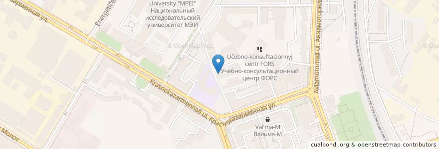 Mapa de ubicacion de Учебный центр Nokia en Russia, Central Federal District, Moscow, South-Eastern Administrative Okrug, Lefortovo District.