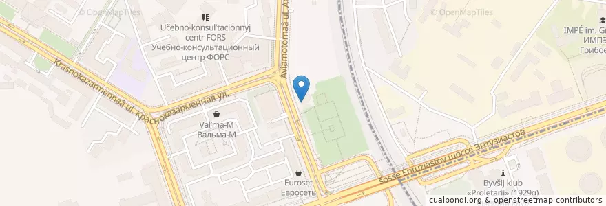Mapa de ubicacion de Синнабон en Rusya Federasyonu, Центральный Федеральный Округ, Москва, Юго-Восточный Административный Округ, Район Лефортово.