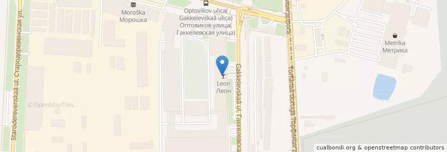 Mapa de ubicacion de Леон en Russia, Northwestern Federal District, Leningrad Oblast, Saint Petersburg, Приморский Район, Округ № 65.