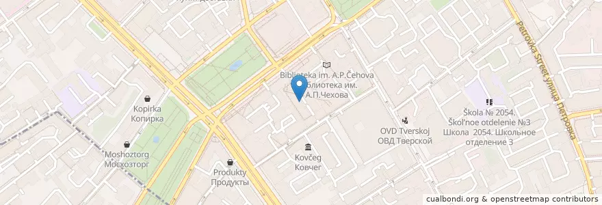 Mapa de ubicacion de Craft Station en Rusland, Centraal Federaal District, Moskou, Центральный Административный Округ, Тверской Район.