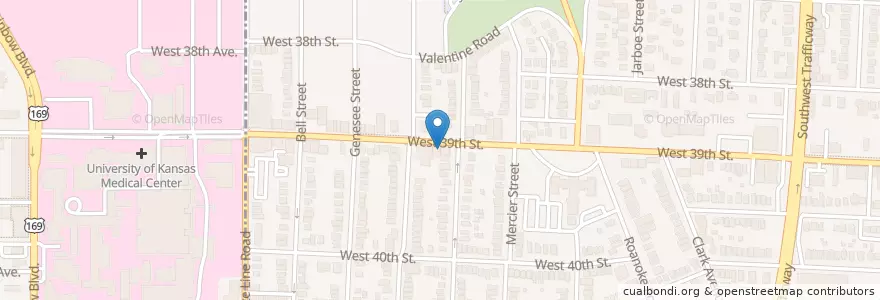 Mapa de ubicacion de Hi-Dive Lounge en 미국, 미주리, Kansas City, Jackson County.