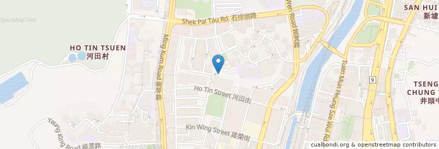 Mapa de ubicacion de 青楊街公廁 Tsing Yeung Circuit Public Toilet en China, Hong Kong, Provincia De Cantón, Nuevos Territorios, 屯門區 Tuen Mun District.