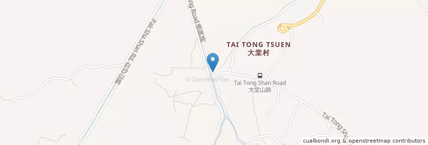 Mapa de ubicacion de 大棠黃泥墩村總站 Tai Tong Wong Nai Tun Tsuen Bus Terminus en 中国, 香港, 広東省, 新界, 元朗區 Yuen Long District.