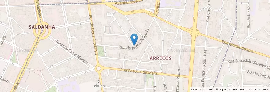 Mapa de ubicacion de Sical grelhados en Portugal, Área Metropolitana De Lisboa, Lisbon, Grande Lisboa, Lisbon, Arroios.