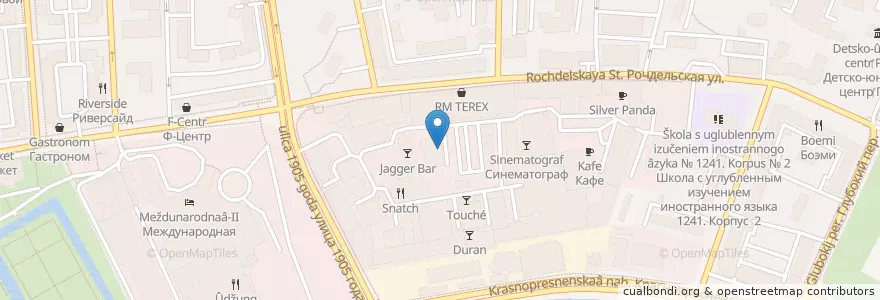 Mapa de ubicacion de Chill, Bro en Russia, Central Federal District, Moscow, Central Administrative Okrug, Presnensky District.