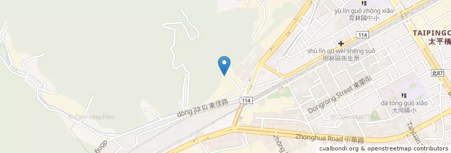 Mapa de ubicacion de 紫業宮 en 타이완, 신베이 시, 수린 구.