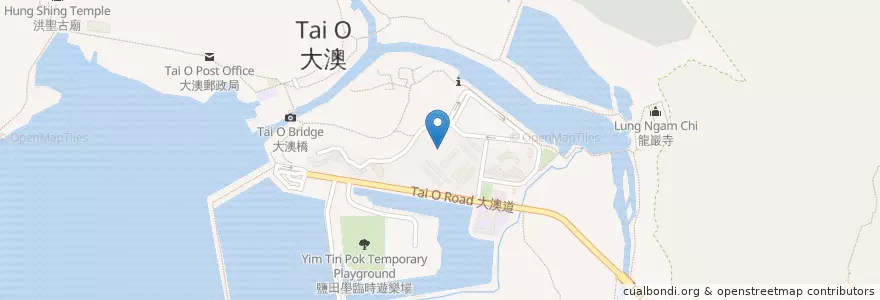 Mapa de ubicacion de 龍田邨警察社區聯絡辦事處 en 中国, 香港, 广东省, 新界, 離島區.