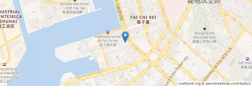 Mapa de ubicacion de 大豐銀行 Banco Tai Fung en China, Macau, Guangdong, Macau, 珠海市, 香洲区, 花地瑪堂區 Nossa Senhora De Fátima.