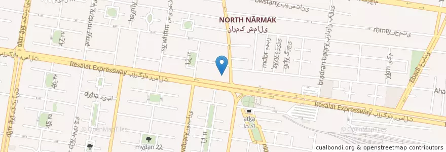 Mapa de ubicacion de منصوریان en ایران, استان تهران, شهرستان تهران, تهران, بخش مرکزی شهرستان تهران.