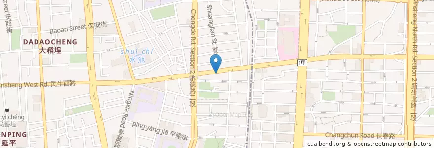 Mapa de ubicacion de 大樹藥師藥局 en تایوان, 新北市, تایپه, 大同區.