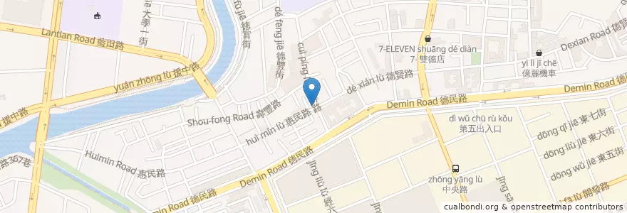 Mapa de ubicacion de 高雄周燒肉飯 en Taiwán, Kaohsiung, 楠梓區.