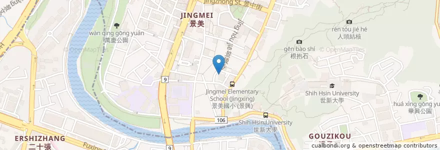 Mapa de ubicacion de 景新幼兒園 en تایوان, 新北市, 文山區.
