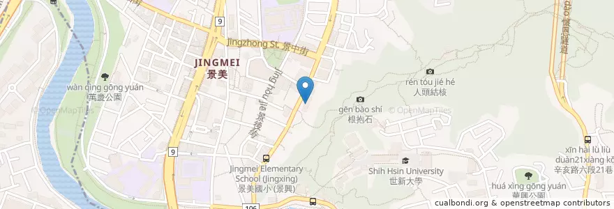 Mapa de ubicacion de 浸信會義美堂 en تايوان, تايبيه الجديدة, تايبيه, 文山區.