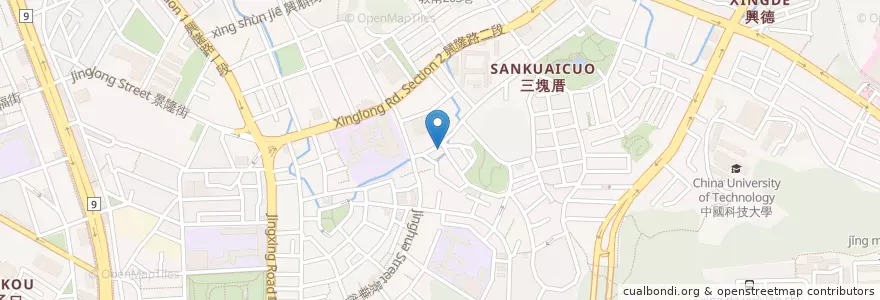 Mapa de ubicacion de 仙岩原汁牛肉麵 en Тайвань, Новый Тайбэй, Тайбэй, 文山區.