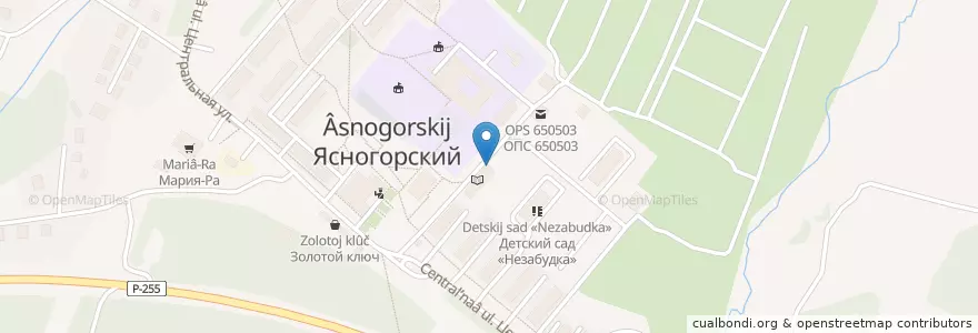 Mapa de ubicacion de Школа искусств № 70 en ロシア, シベリア連邦管区, ケメロヴォ州, ケメロフスキー地区.