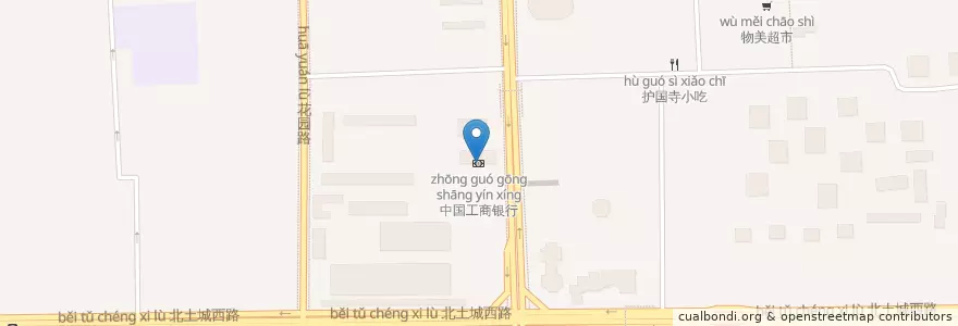 Mapa de ubicacion de 中国工商银行 en 중국, 베이징시, 허베이성, 海淀区.