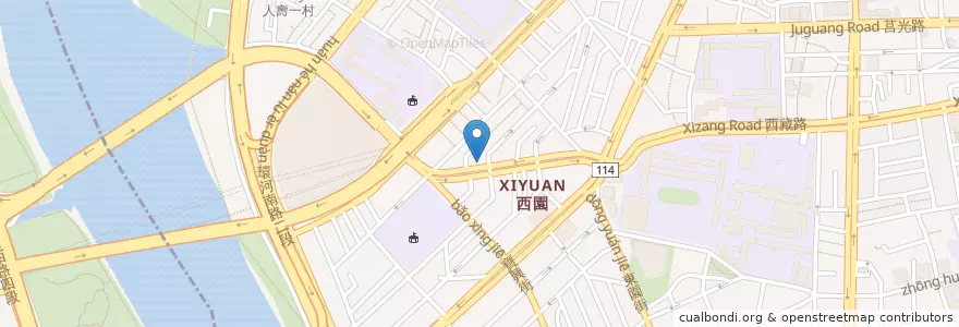 Mapa de ubicacion de 六九盒餐 en تایوان, 新北市, تایپه, 萬華區.