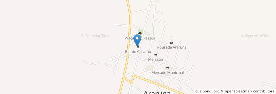 Mapa de ubicacion de Bar do Casarão en Brasile, Regione Nordest, Paraíba, Região Geográfica Intermediária De João Pessoa, Região Metropolitana De Araruna, Região Geográfica Imediata De Guarabira, Araruna.