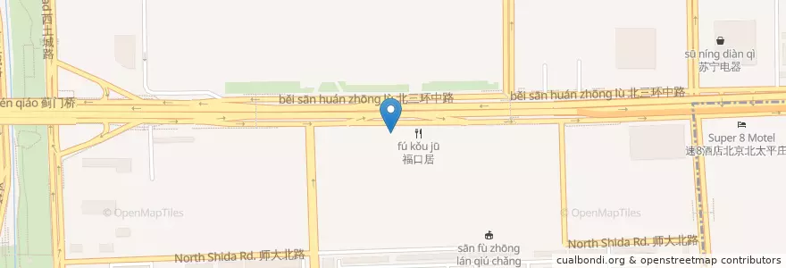 Mapa de ubicacion de 金狮麟酒店 en China, Beijing, Hebei, 海淀区.