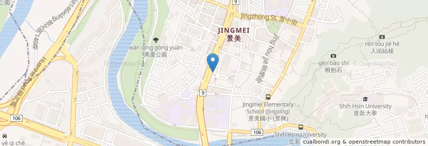 Mapa de ubicacion de 精英牙醫 en Tayvan, 新北市, 文山區.