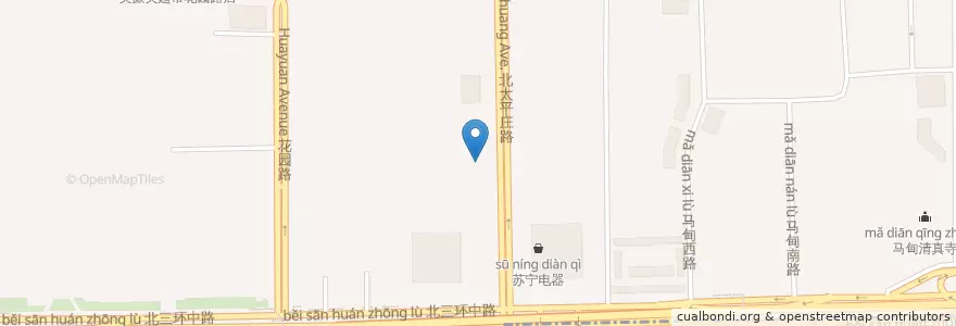 Mapa de ubicacion de 中国工商银行 en 중국, 베이징시, 허베이성, 海淀区.