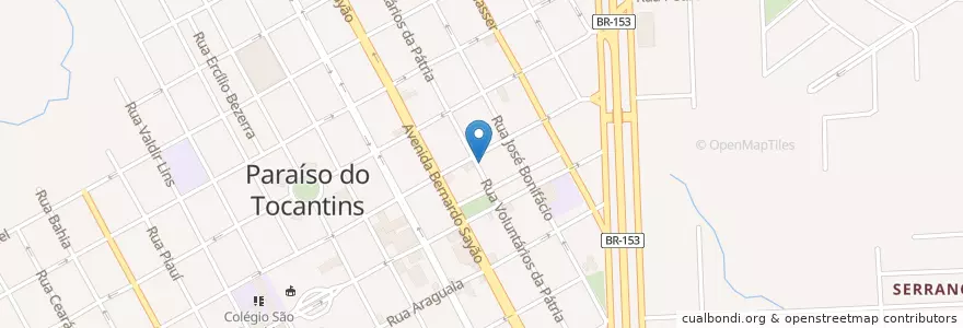 Mapa de ubicacion de Clinicão en برزیل, منطقه شمال برزیل, توکانتینس, Microrregião De Rio Formoso, Região Geográfica Intermediária De Palmas, Paraíso Do Tocantins.