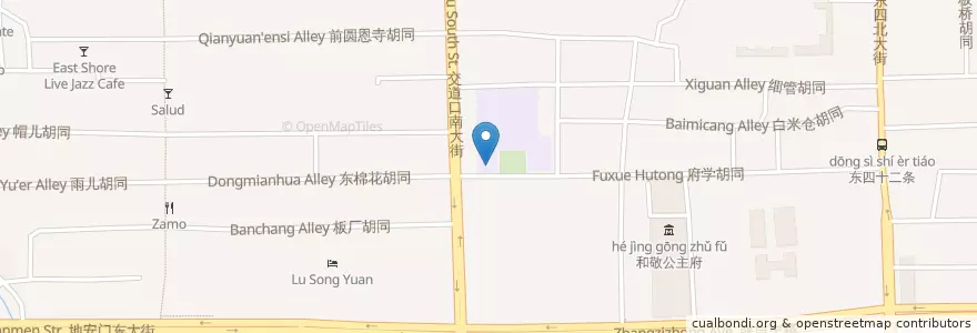 Mapa de ubicacion de 府学小学 en China, Pequim, Hebei, 东城区.