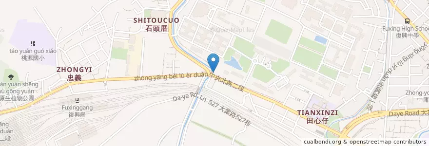 Mapa de ubicacion de 粟家牛肉麵 en 台湾, 新北市, 台北市, 北投区.
