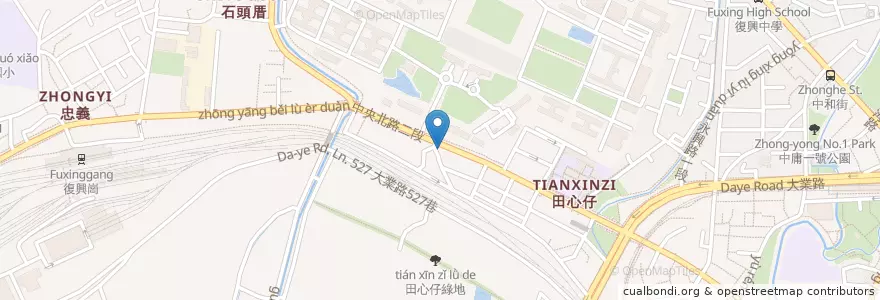 Mapa de ubicacion de 金春發牛肉麵 en 台湾, 新北市, 台北市, 北投区.