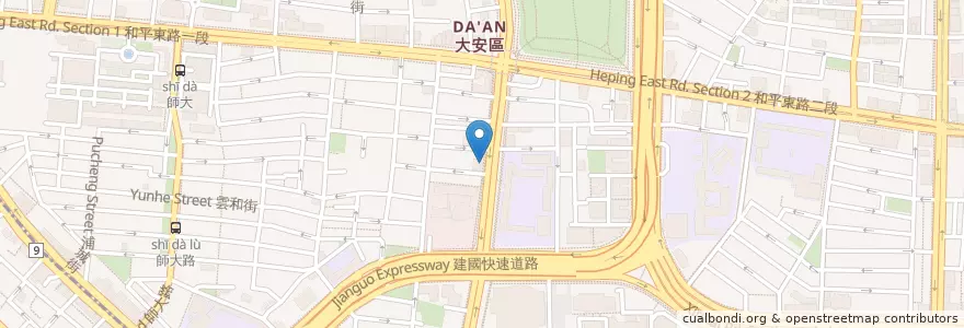 Mapa de ubicacion de 光承牙醫 en Taïwan, Nouveau Taipei, Taipei, District De Daan.