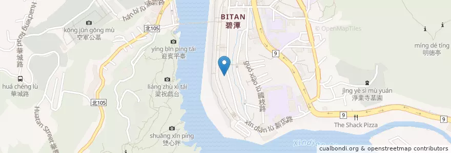 Mapa de ubicacion de 天祥中醫診所 en 臺灣, 新北市, 新店區.