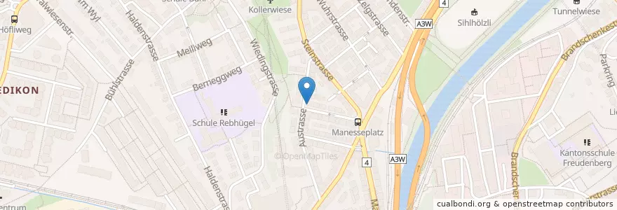 Mapa de ubicacion de Bonesklinic - Spelunke en Schweiz/Suisse/Svizzera/Svizra, Zürich, Bezirk Zürich, Zürich.