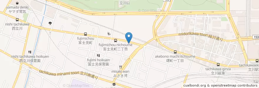 Mapa de ubicacion de TOMO en Japão, Tóquio, 立川市.