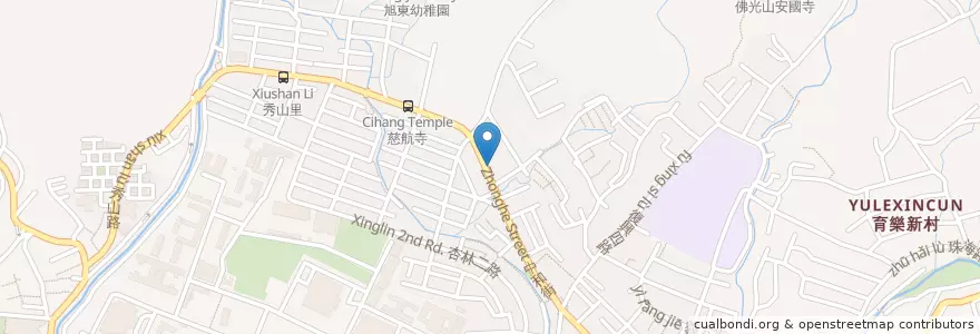 Mapa de ubicacion de 北投山腳郵局 en تایوان, 新北市, تایپه, 北投區.