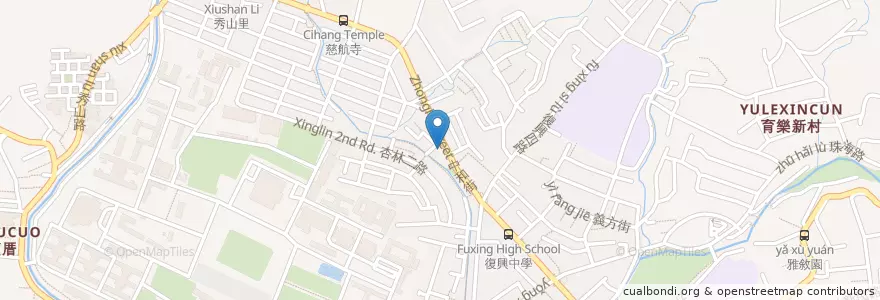 Mapa de ubicacion de 自立長老會新北投教會（凱達格蘭族北投社教會） en تایوان, 新北市, تایپه, 北投區.