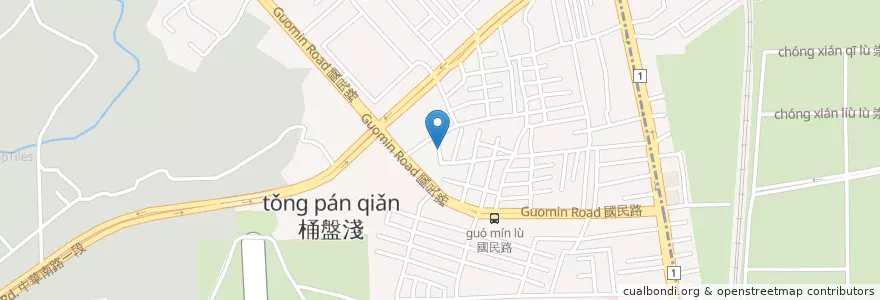 Mapa de ubicacion de 薇妮手工皂坊 en تایوان, 臺南市, 南區.